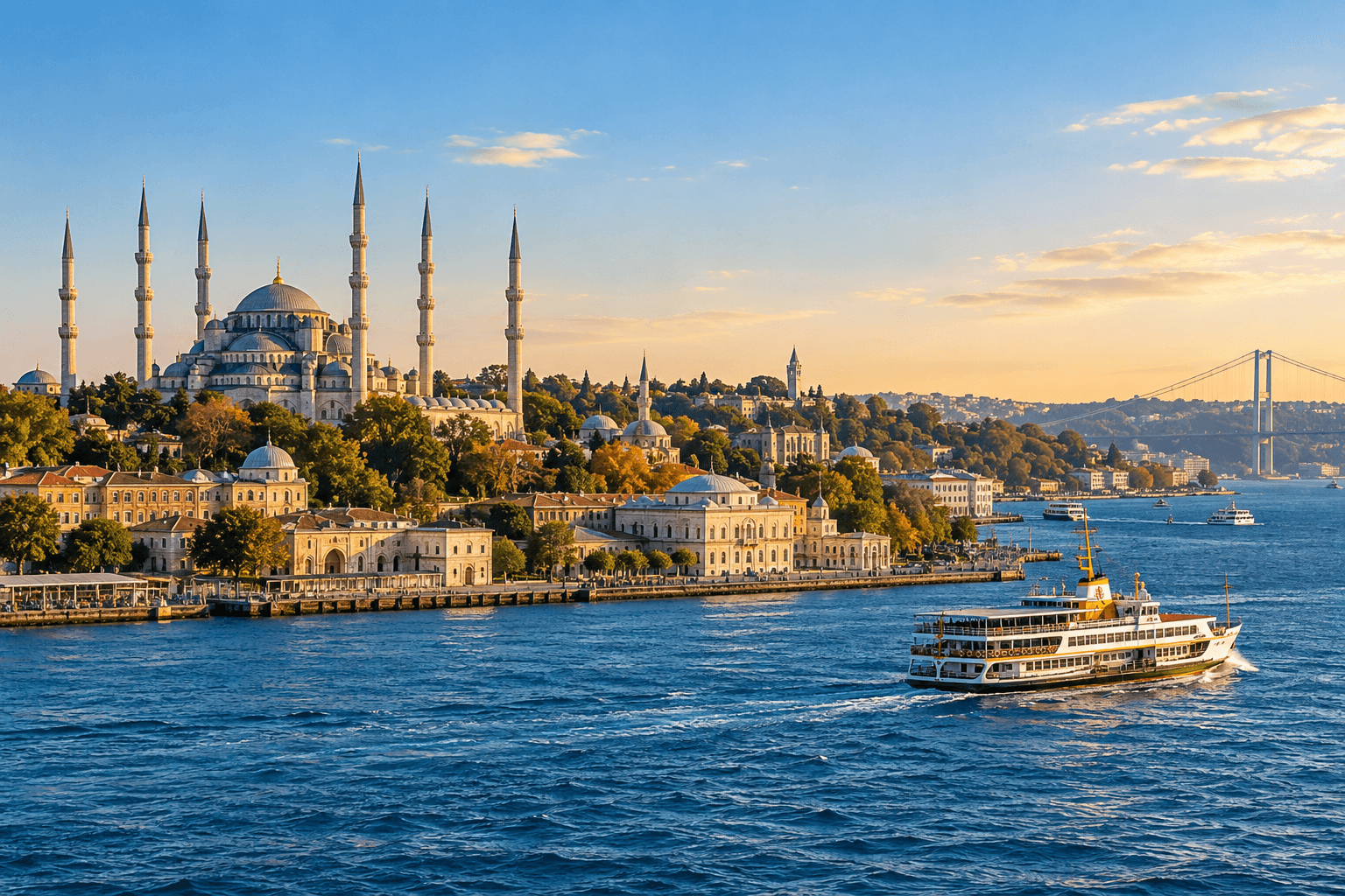 Vue d'Istanbul depuis le Bosphore